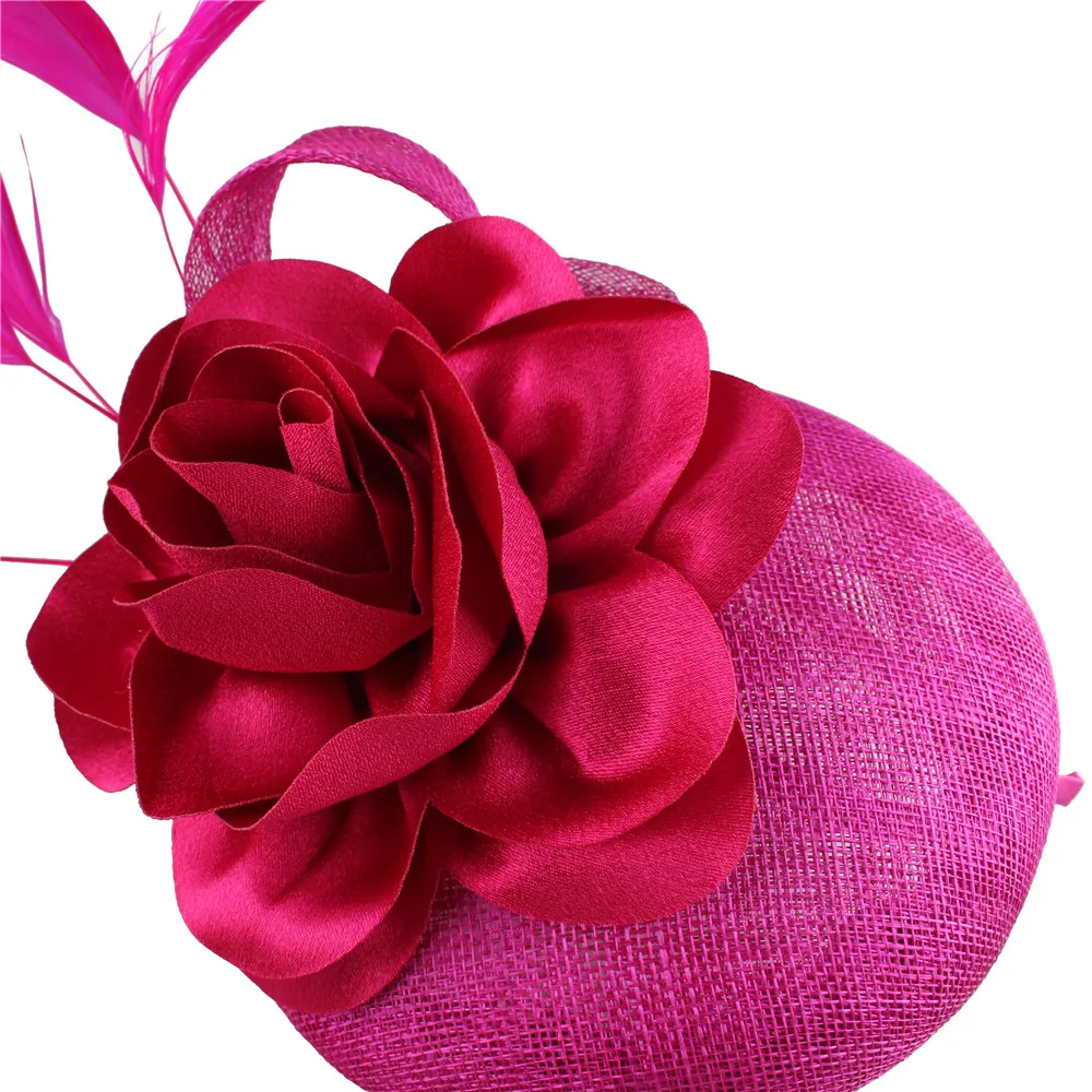 4 слоя sinamay вуалетки millinery Цветочные головные уборы церковные заколки для волос очаровательный стиль лук аксессуары для головы(заколки) высокого качества