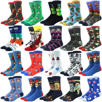 

Fashion Hot Sale Cotton Men Socks Funny Cartoon in-game character Hip Hop Creative Harajuku Socks Streetwear Chaussette Homme