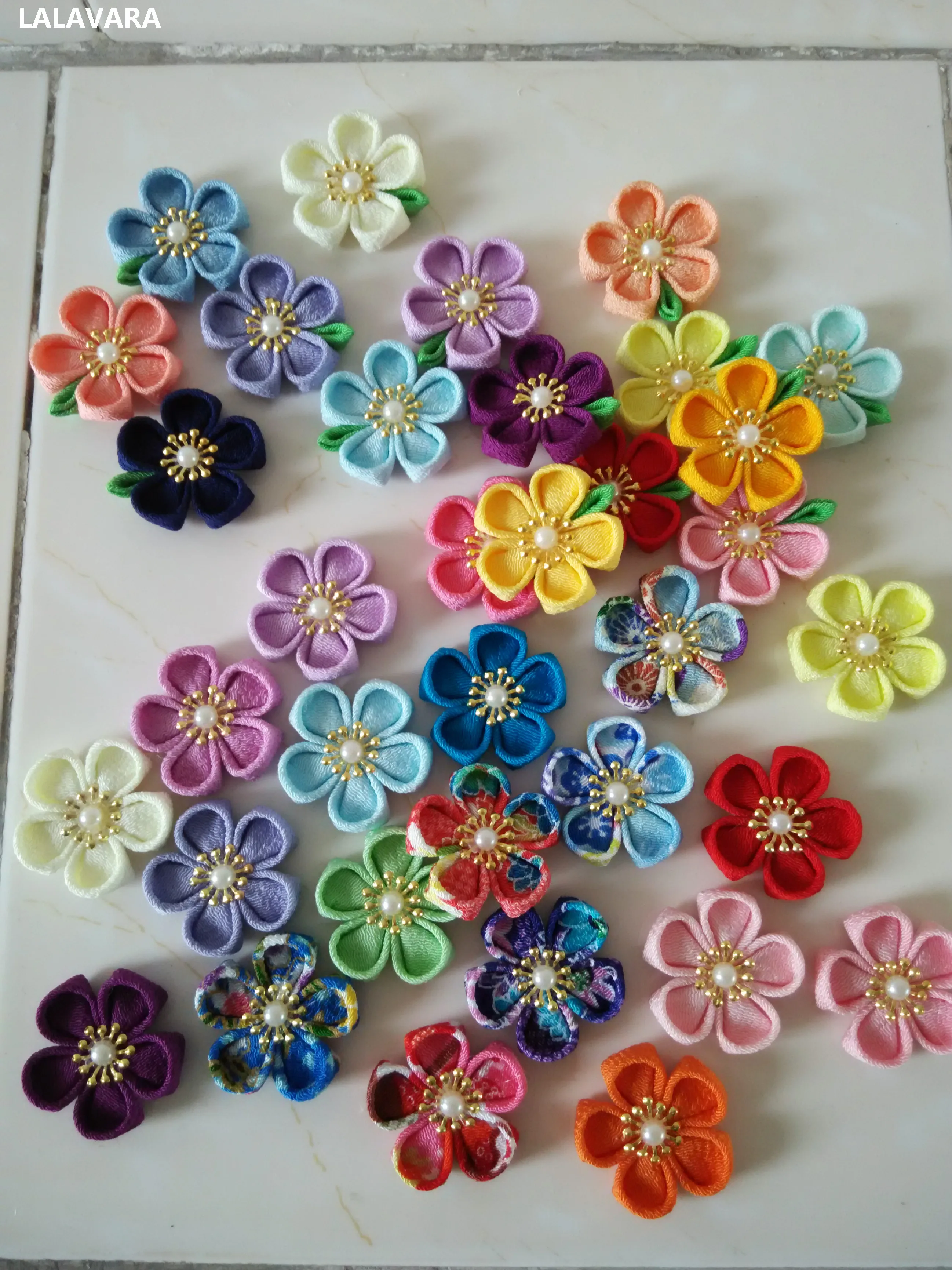 LALAVARA 100 шт. Цветы сакуры для самостоятельной работы аксессуары волос японский