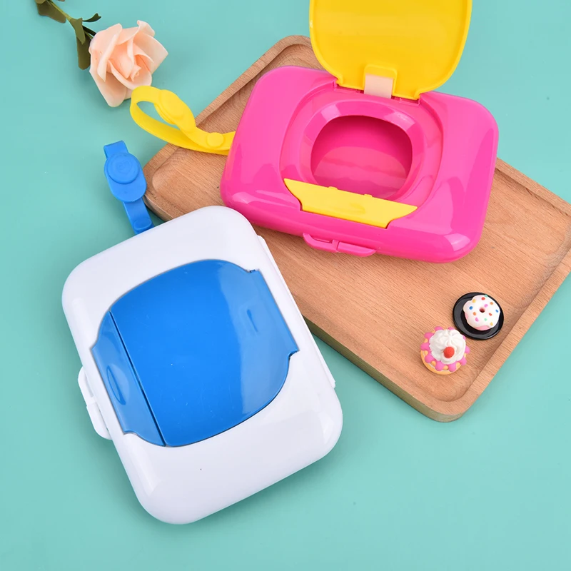 Wet wipe case reusable-refillable pouch travel-wipes dispenser box