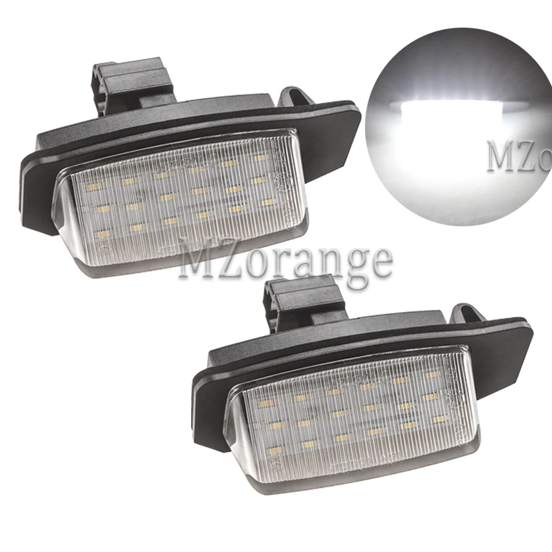 

MZORANGE 2×LED Number License Plate Light Lamp for Mitsubishi Outlander Auto Part accessories illumination