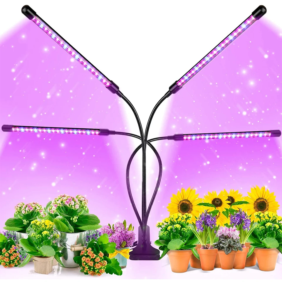 

LED Grow Light Plant Indoor USB Phyto Lamp 80 LED 9 Dimmable Levels Plant Grow Lights With Control For Plants Seedlings