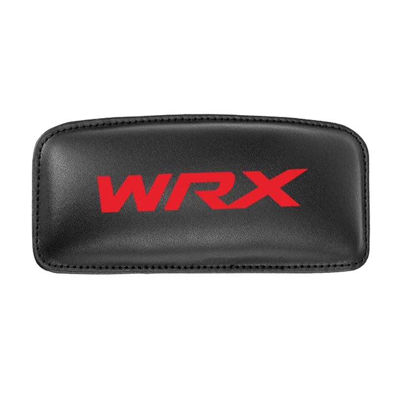 1 шт., Кожаная подушка для ног, наколенник для Subaru WRX, подушка для сиденья автомобиля, подушка для поддержки ног - Название цвета: BLACK red 1pcs