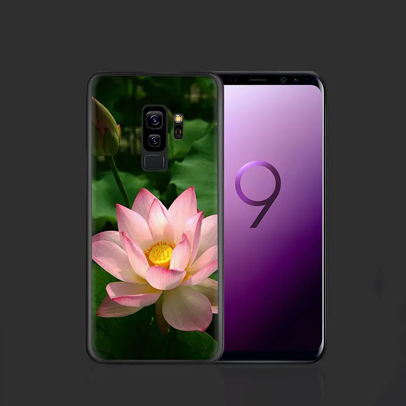 B5 EWAU с цветочным принтом в виде лотоса силиконовый чехол для телефона для samsung A2 Core A5 A6 плюс A7 A8 A9 A10s 20s 20E 30s 40s 50s 60 70S - Цвет: B5