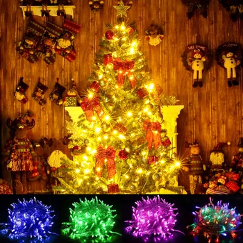 

Christmas Fairy LED String Light Outdoor Waterproof AC220V String Lights Garland Multicolor Xmas Wedding Party Holiday Light