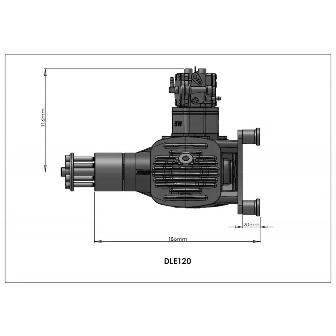 DLE120 120CC бензиновый двигатель двухцилиндровый двухтактный боковой выхлопной двигатель с воздушным охлаждением для радиоуправляемой модели самолетов обучающая игрушка