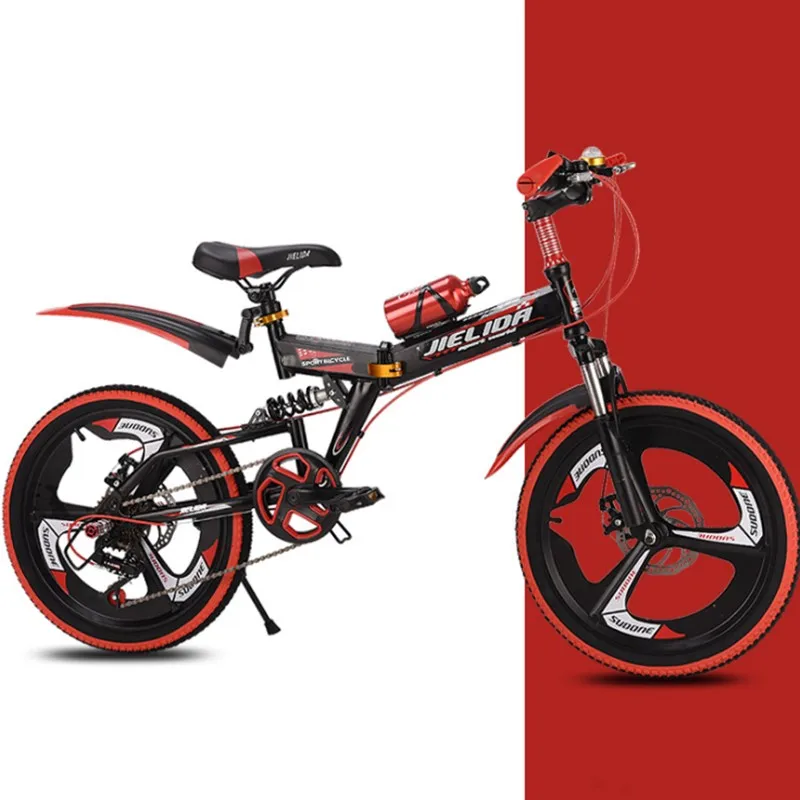 Folding bike mountain bike 20 inch disc brake damping variable speed middle bike