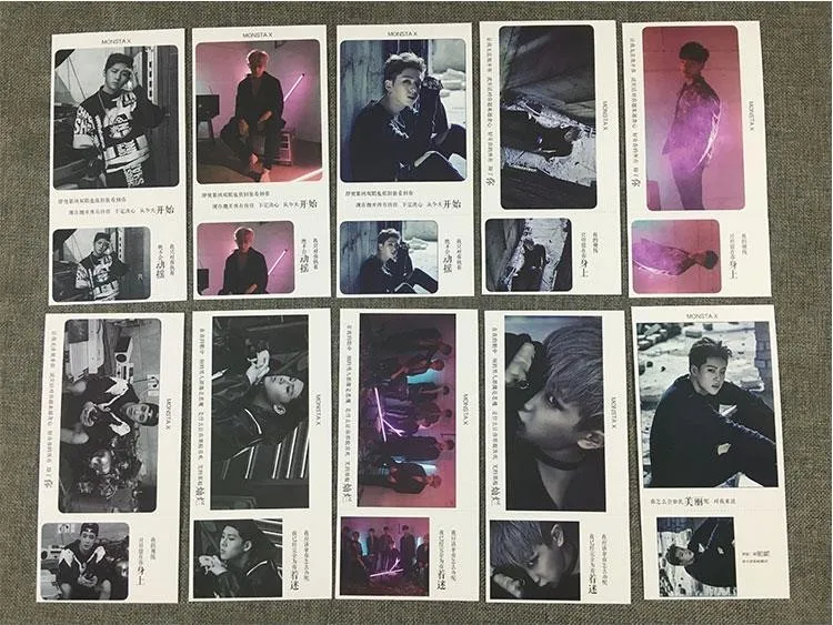 kpop MONSTA X же открытка 121+ Плакат альбом карты k-pop MONSTA lomo фото фотооткрытка наклейки лирика поздравление