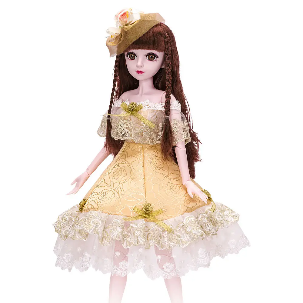 60 см лист Doroise Katie sd шарнир bjd1/3 филиал кукла может быть подарок на день рождения любимая Модная Кукла - Цвет: Белый