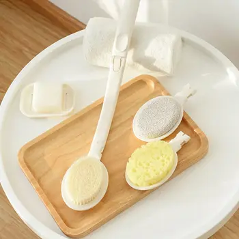 

Folding Bath Brush Soft Nylon Hair Back Body Shower Scrubber Brushes Exfoliating Scrub Skin Massager for Home Bathroom Use