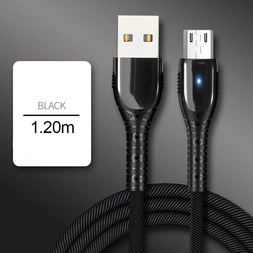 Черный 5А кабель быстрой зарядки для iPhone Micro usb type C кабель зарядного устройства для huawei mate 20 P30 P20 Pro Lite шнур зарядного устройства для мобильного телефона - Цвет: Черный