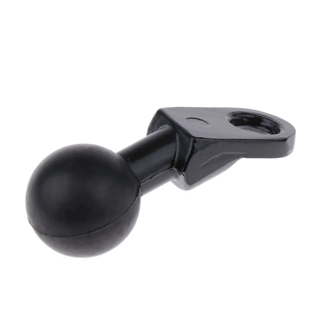 Rail Clamp Mount Motorcycle Handlebar Mirror Mounting Holder Base with 1 inch Ball