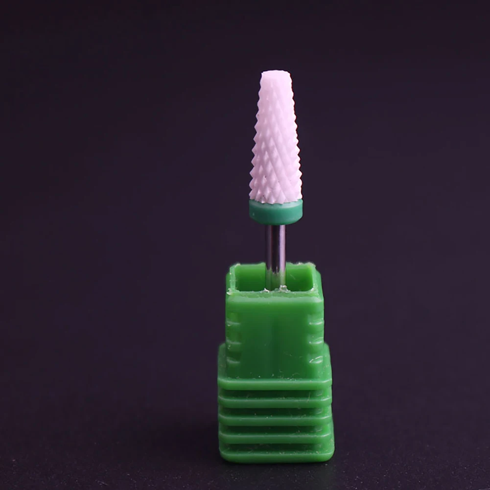 Nail Art Drill Bit Ceramic Grinding Head Cutter Polish Cuticle Manicure Machine