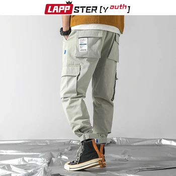 

LAPPSTER-Youth Men Streetwear Hip Hop Joggers Pants 2020 Mens Overalls Army Green Cargo Pants Male Korean Fashion Sweatpants 5XL