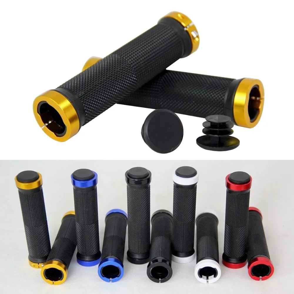 1 Pair Comfortable Cycling Bike Mountain Handlebar Rubber Bicycle Anti-slip Handle Bar 2 styles optional