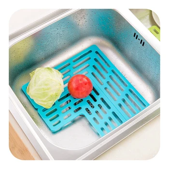 

Kitchen Bowl Drainer Dishes Sink Drain Plastic Tray Cutlery Filter Board Storage Shelf Shelf Drain Board