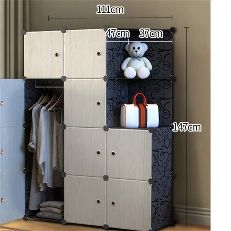 Version D Moveis For Dresser Closet Storage Armario Almacenamiento Mueble De Dormitorio Guarda Roupa Bedroom Furniture Cabinet Wardrobe - Цвет: Version D