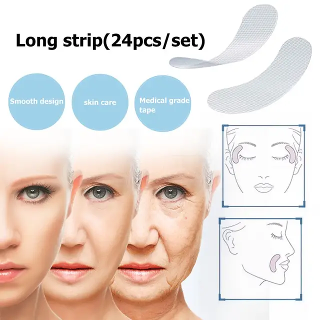 12/27/24pcs Thin Face Stickers EVA Anti-Wrinkle Anti-aging Patches Forehead Lift Tapes Beauty Skin Lift Up Unisex 5