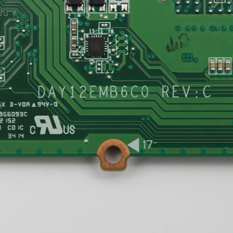 DAY12EMB6C0 материнская плата для ноутбука hp 17-F материнская плата N3540 cpu 787484-501 787484-601 787484-001 протестирована в целости и сохранности