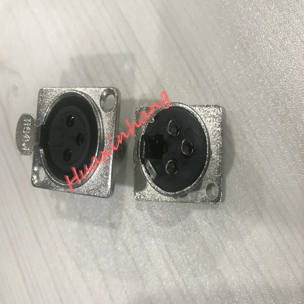 10 шт. NC3FD посеребренный трехъядерный Canon материнский балансный xlr разъем d type