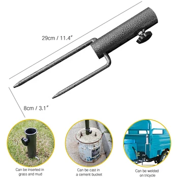 

Outdoor sunshade base is rustproof strong and stable adjustable high-strength and practical portable parasol frame N