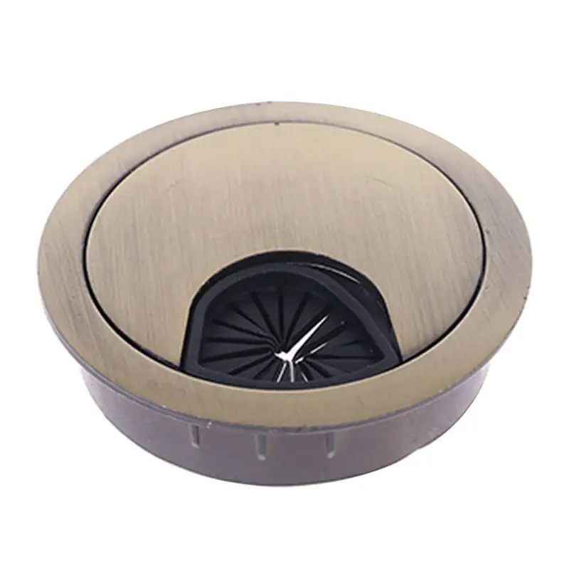 2 шт. цинкового сплава Настольный провод отверстие крышка база компьютер Grommet