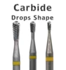 RolinStar Tungsten Carbide pear shape Nail Art Drill Bits Cuticle Milling Cutter Nail Files For Manicure Accessories Tools 1