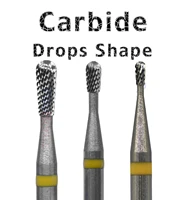 RolinStar Tungsten Carbide pear shape Nail Art Drill Bits Cuticle Milling Cutter Nail Files For Manicure Accessories Tools 1