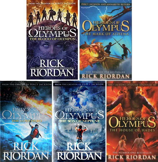 all percy jackson books and heroes of olympus