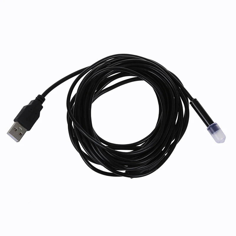 7 мм 6 светодиодный USB обследование при помощи бороскопа, эндоскопа видео Камера Оборудование для ремонта часов и ювелирных изделий с Водонепроницаемый 5 м
