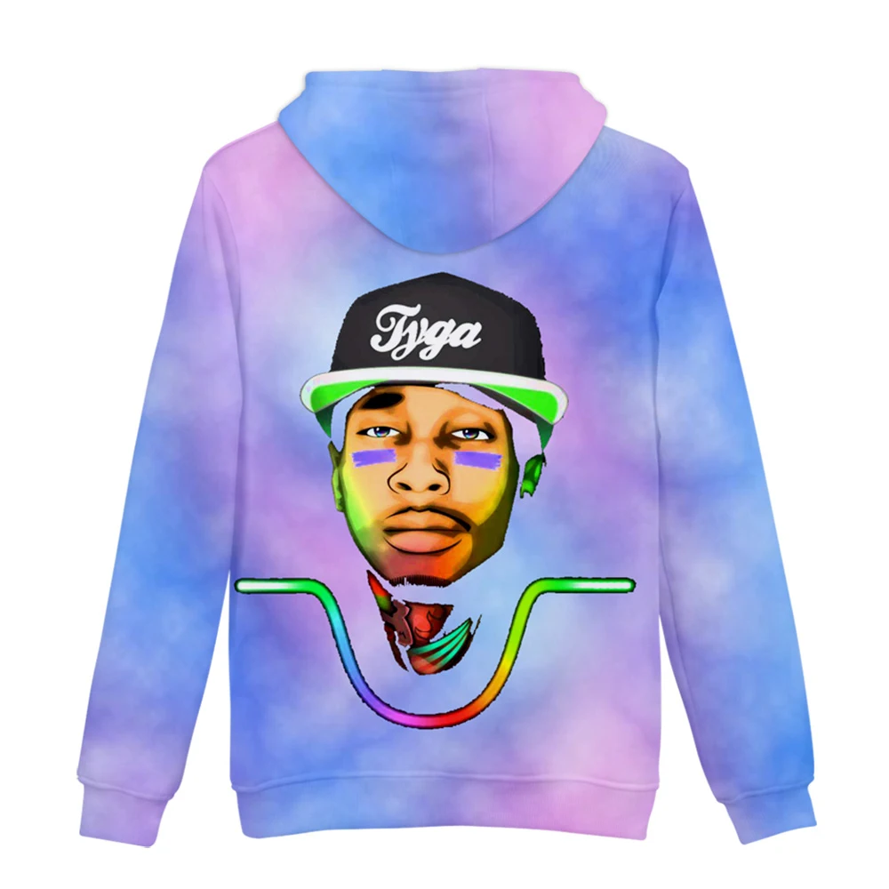 Tyga 3D толстовки с принтом женские/мужские толстовки с капюшоном и длинным рукавом Лидер продаж Популярные уличные толстовки на заказ