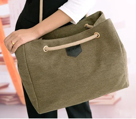 

Retro Canvas Dish Bag WOMEN'S Bag Shoulder Bag Hand Large Bag