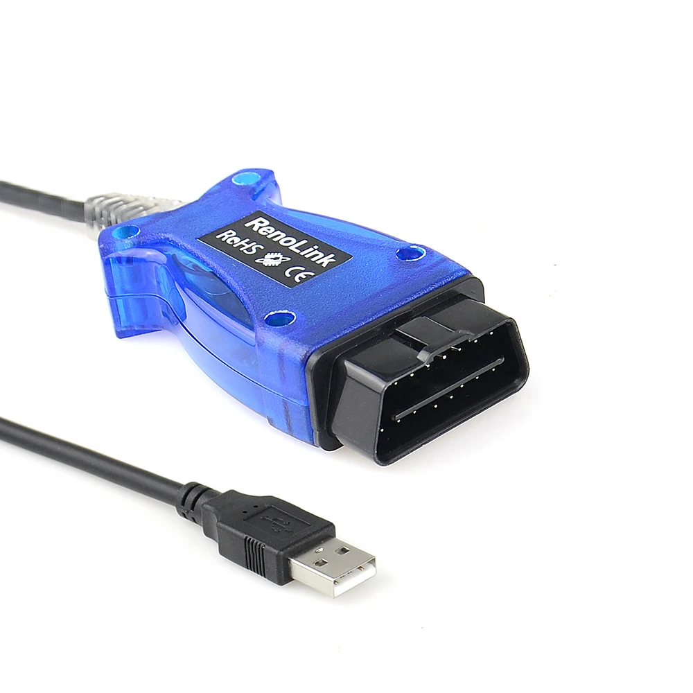 Renolink V1.52 для Renault ECU программист OBD2 для программирования ключей подушка безопасности сброс инструмента Diangnostic кабель