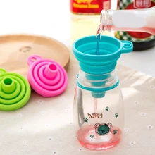 3 шт./компл. Домашняя Кухня Мини пищевой силикон складной телескопическая воронка