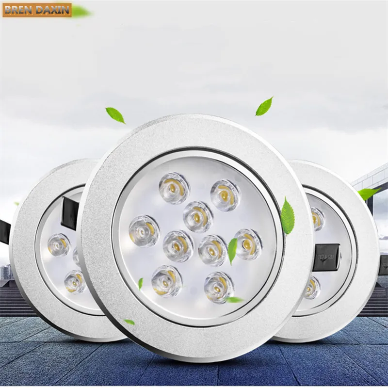 LED Downlight Dimmable LED downlight COB Shoot light 3w5w7w9w12w15w18w ultra bright LED ceiling household indoorIndoor lighting