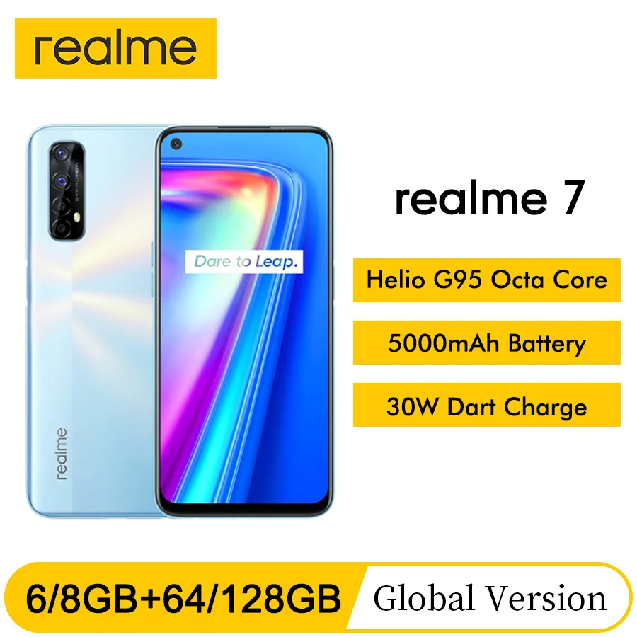 Realme 64gb 6gb WCDMA/GSM/LTE NFC Adaptive Fast Charge Octa Core Side-Mounted 48MP New