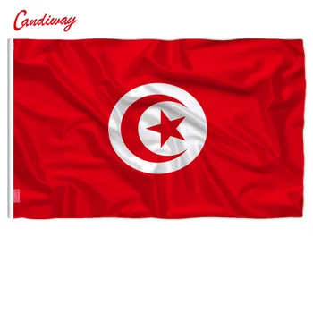 

Tunisia 90x150cm Tunisia, Tunisie Flag Home Decorative Flags Banners National Flag Polyester outdoor Hanging Flying Flag