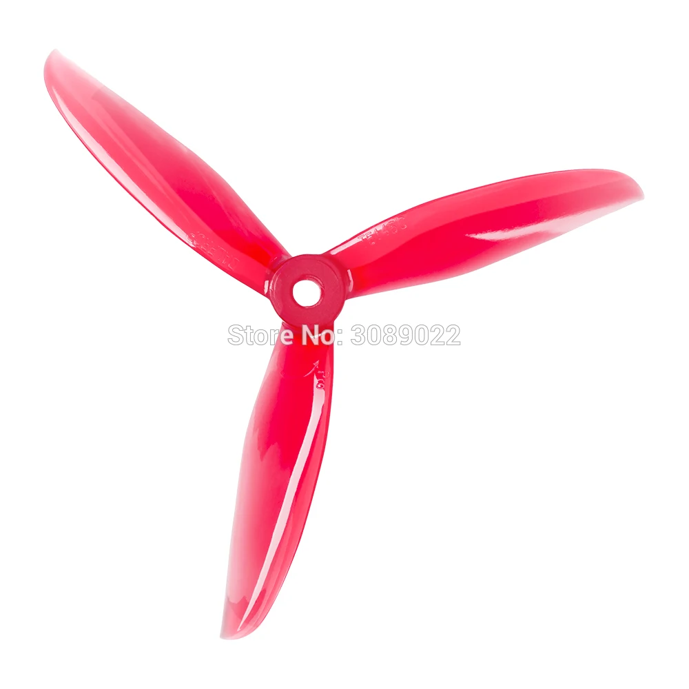 24 шт./12 пар DALPROP CYCLONE T5145C PRO 5 дюймов 3 лопасти/Tri-Blade пропеллер бесщеточный двигатель FPV Пропеллер для гоночного дрона FPV - Цвет: 12 Pairs Red