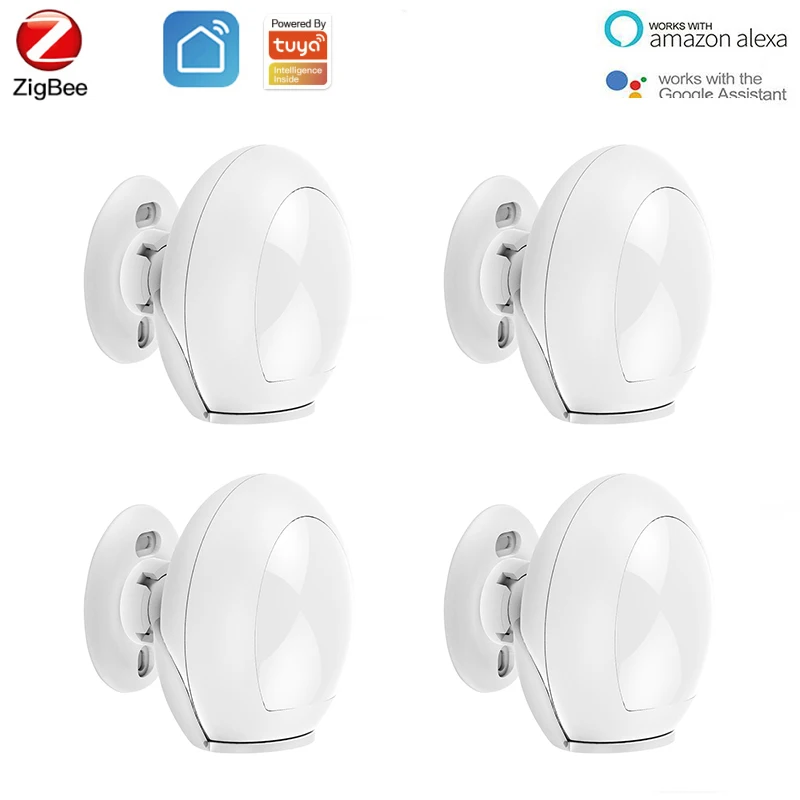 Пассивный инфракрасный датчик движения ZigBee 4 шт. умный дом миниатюрный детектор