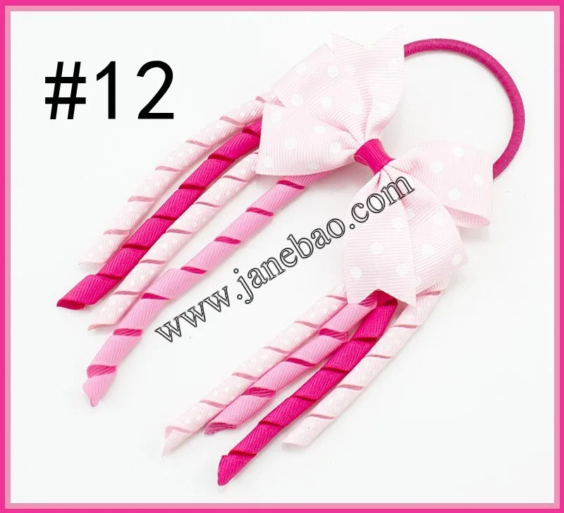 30 шт. 3,5 ''X 6'' funky Korker банты для волос Красочные Korkers pinwheel Korker радужные Бантики