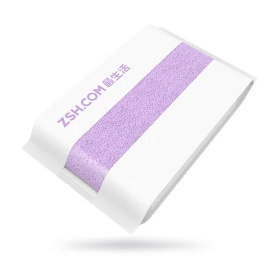Xiaomi mijia ZSH хлопковое банное полотенце Xiaomi пляжное полотенце мочалка ткань Антибактериальная водопоглощение 27,5x55 дюймов - Цвет: Фиолетовый