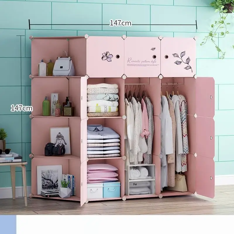 Almacenamiento Meble Armario De Armazenamento Moveis Para Casa Garderobe Closet Guarda Roupa мебель для спальни Mueble гардероб - Цвет: MODEL L