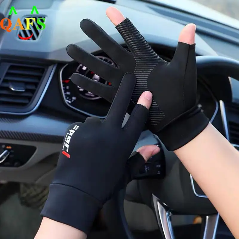 Cycling Bicycle Gloves Breathable Ice Silk Non-Slip Anti-UV Touch Screen Gloves