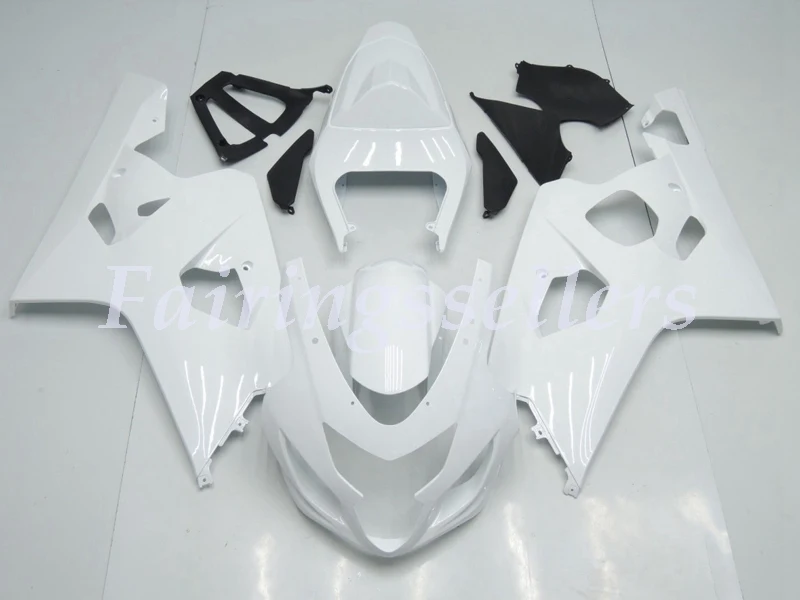 

New ABS Plastic Fairings Kit Fit For Suzuki GSXR600 GSXR750 GSX-R600 R750 K4 2004 2005 Injection Mold white