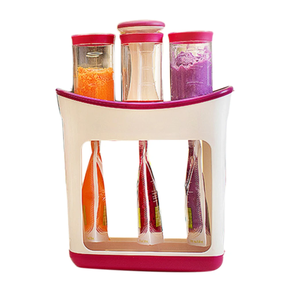 Food Maker Set Safe Homemade Baby Fruit Juice Squeezer Station Storage Bottles Bags Food Maker Kit Machine Cooking Supplies