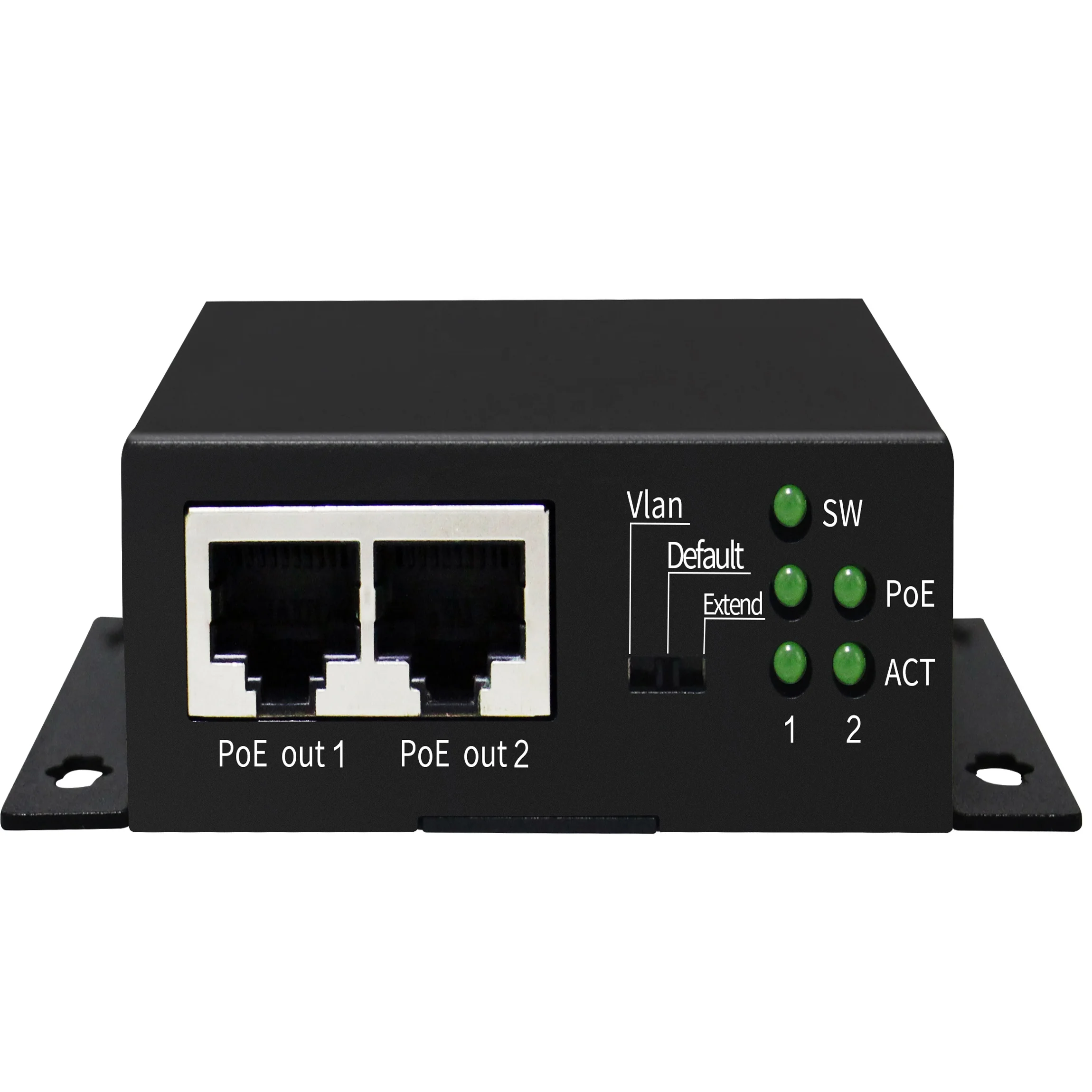 tlt-tech-ieee8023af-a-10-100mbps-poe-switch-extender-per-telecamera-ip-250-metri-per-uso-esterno-con-guscio-in-metallo