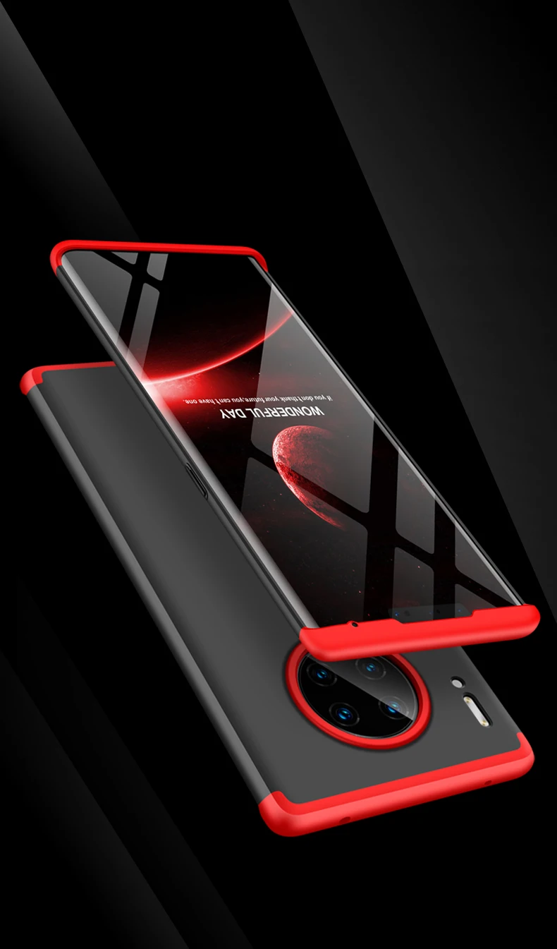 Для huawei mate 30Pro 5G 360 Полный ТПУ силиконовый чехол для huawei mate 30 Pro чехол матовый армированный гибридный защитный чехол для задней панели телефона