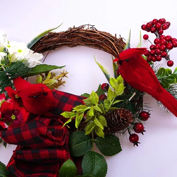 

Creative Feather Artificial Parrots Imitation Bird Model Home Outdoors Garden Christmas Tree Decoration Ornament DIY Party