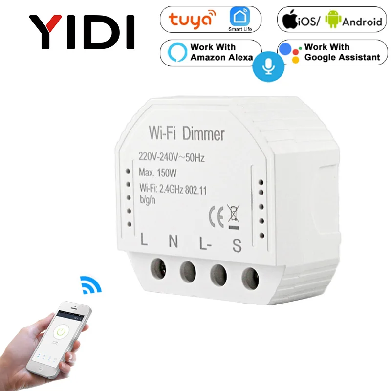 Умный модуль выключателя Wi Fi светодиодный диммер радиочастотный беспроводной