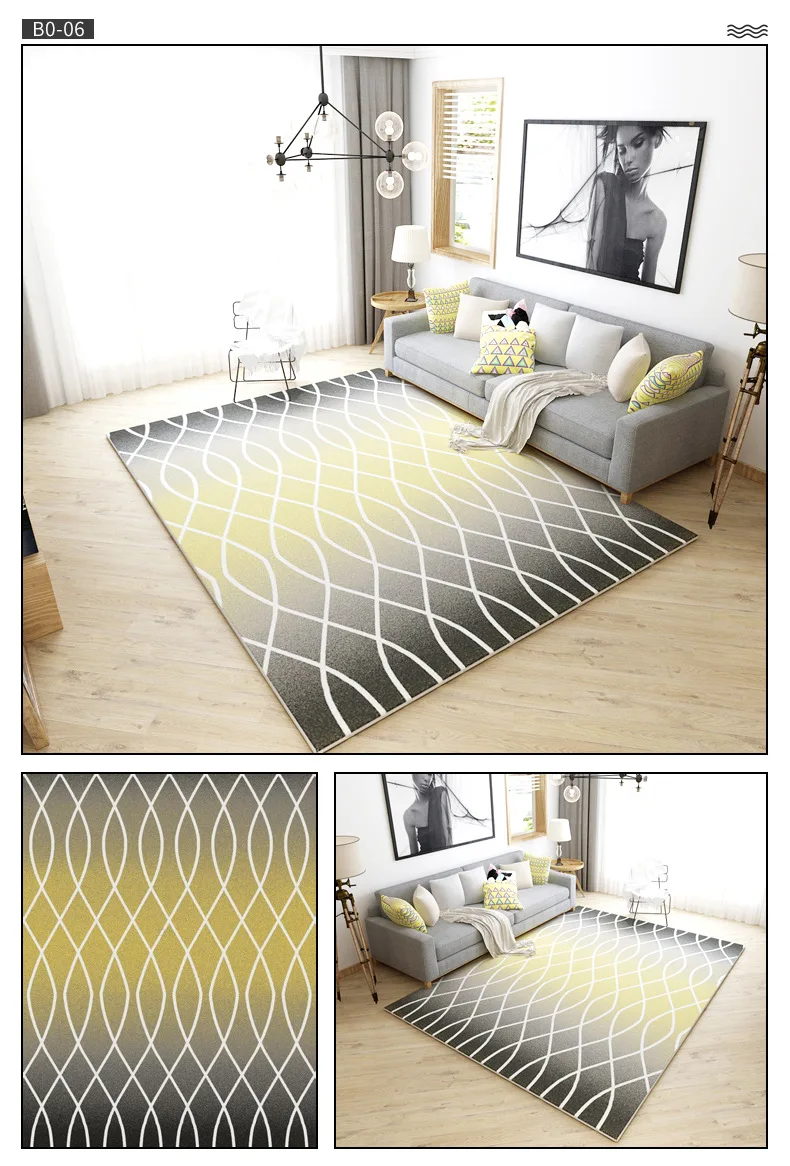 AOVOLL ковер для гостиной скандинавский минималистичный абстрактный художественный ковер для детской комнаты или спальни КОВЕР ручная стирка